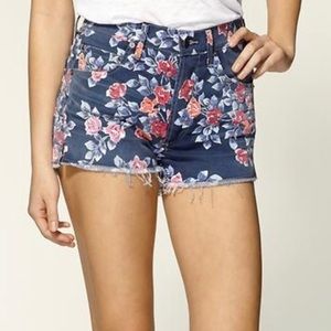 Citizens of Humanity floral jean shorts